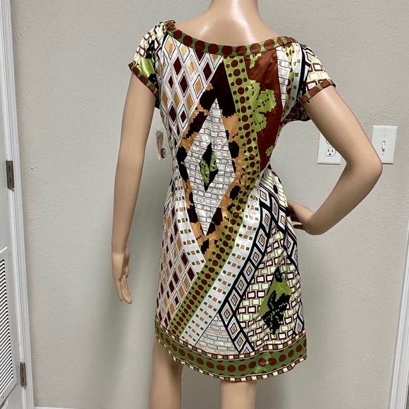 NWT Dress Barn Geometric Print Dress - Picture 2 of 6